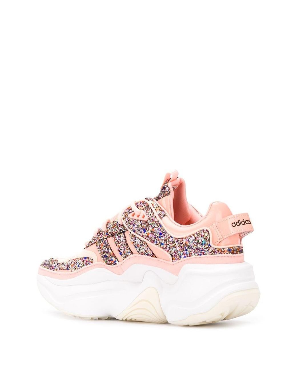 Adidas Grand Court Girls White And Pink Glitter Sneaker Women's Size US 2 |  eBay