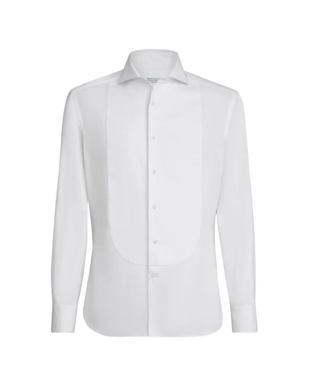 Brunello Cucinelli White Slim Fit Shirt for men
