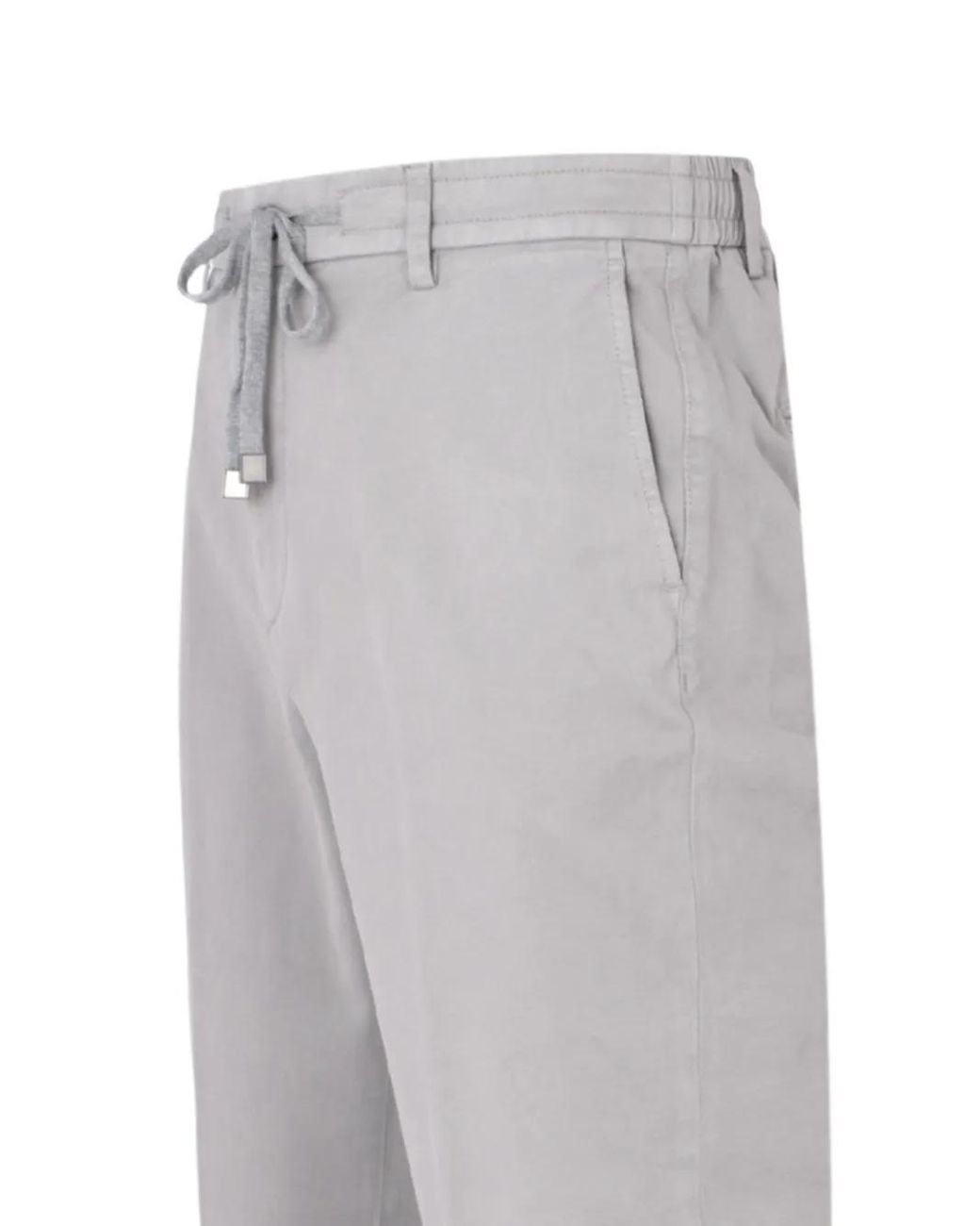 Peserico Gray Drawstring Trousers for men