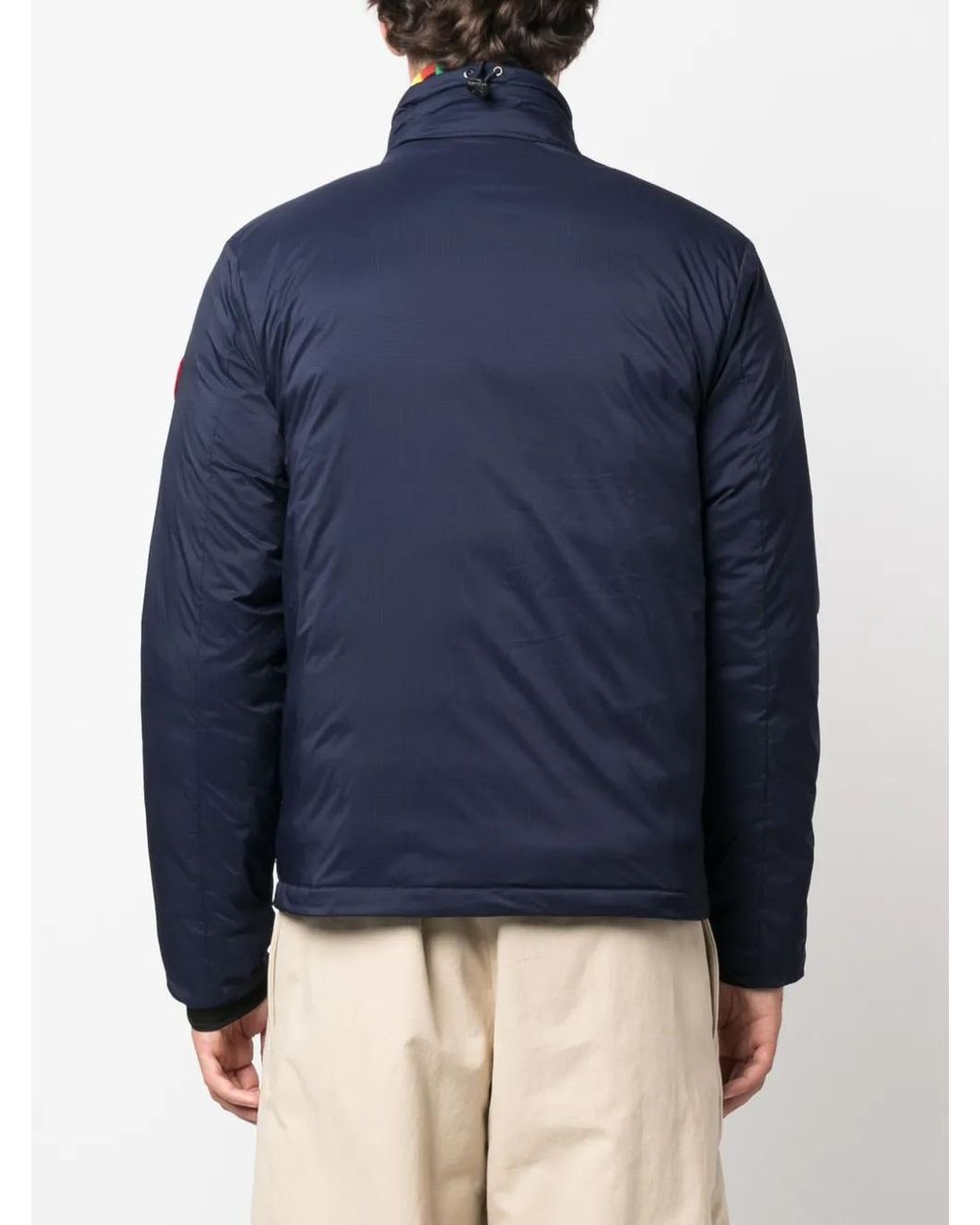 Canada Goose Blue Lodge Nylon Blouson Jacket for men