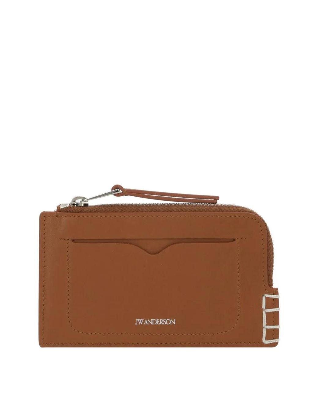 J.W. Anderson Brown Leather Loafer Zip Wallet
