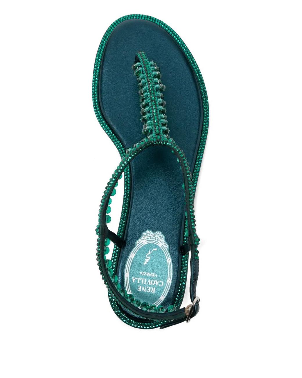 Rene Caovilla Green Diana Sandals