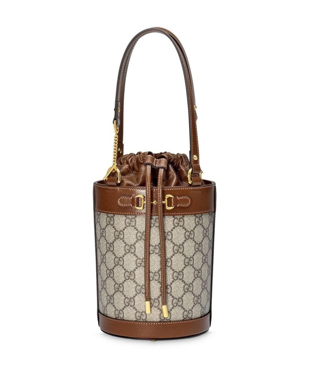 Gucci Leather Horsebit 1955 Small Bucket Bag in Brown Save 10 Lyst