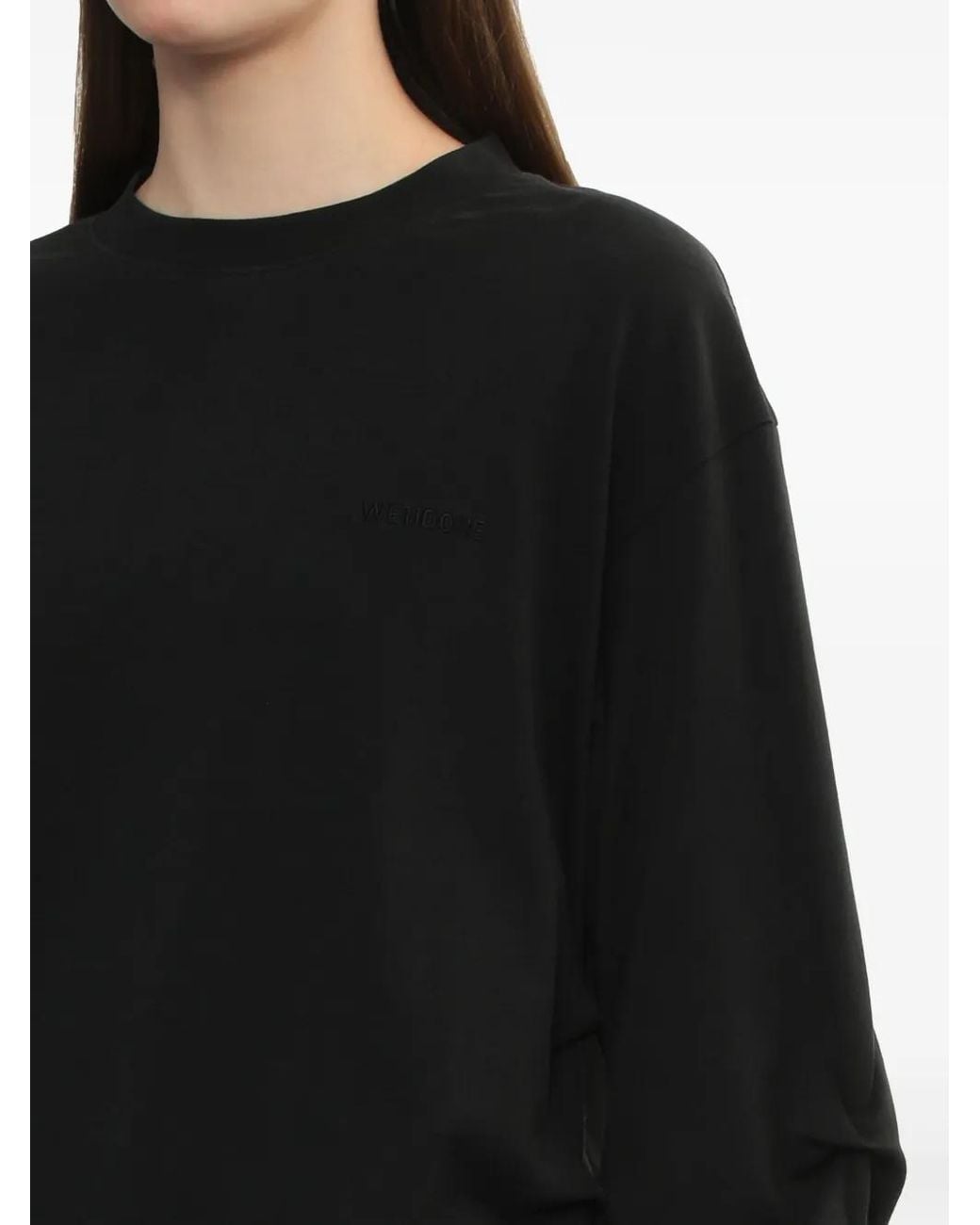 we11done Black Jersey Sweatshirt