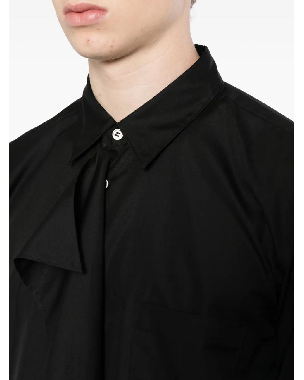 Comme des Garçons Black Asymmetric-Panel Shirt for men