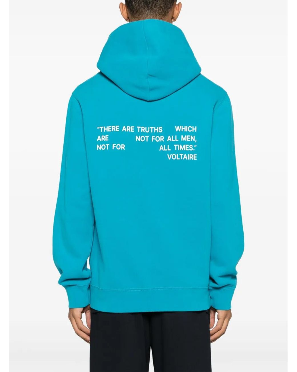 Zadig & Voltaire Blue Sanchi Photoprint Sweatshirt for men