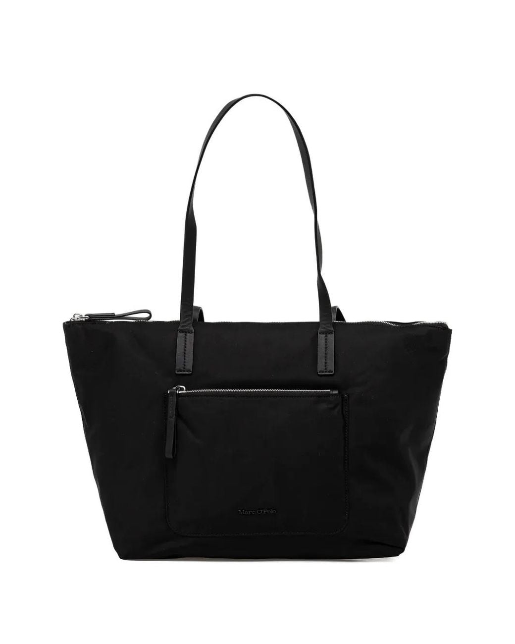 Marc O' Polo Black Medium Zip Pocket Tote Bag