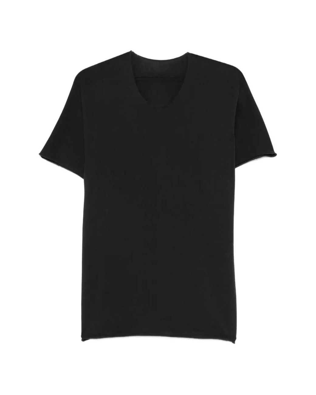 Label Under Construction Black Parabolic Seam T-Shirt for men