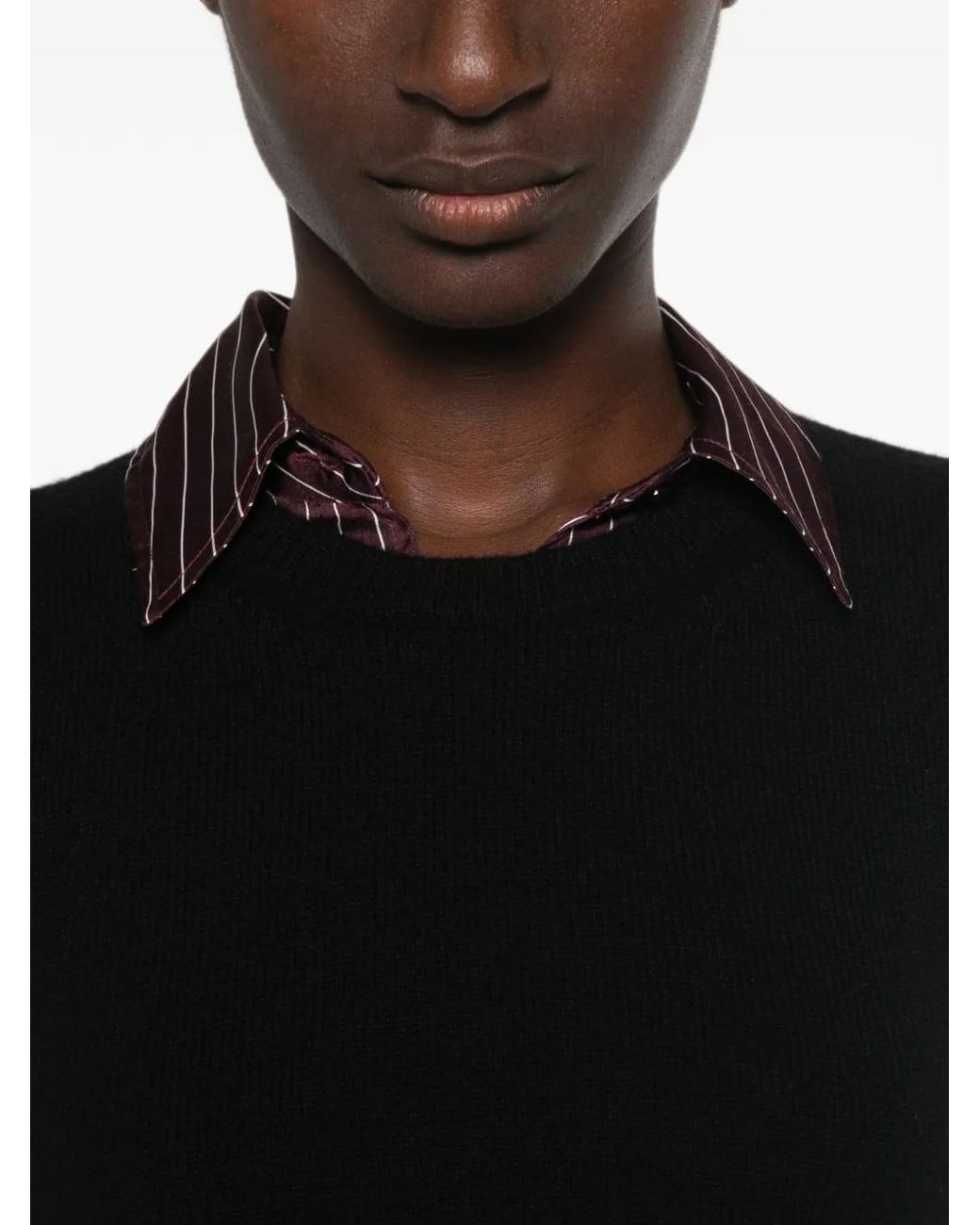 Saint Laurent Black Crewneck Sweater