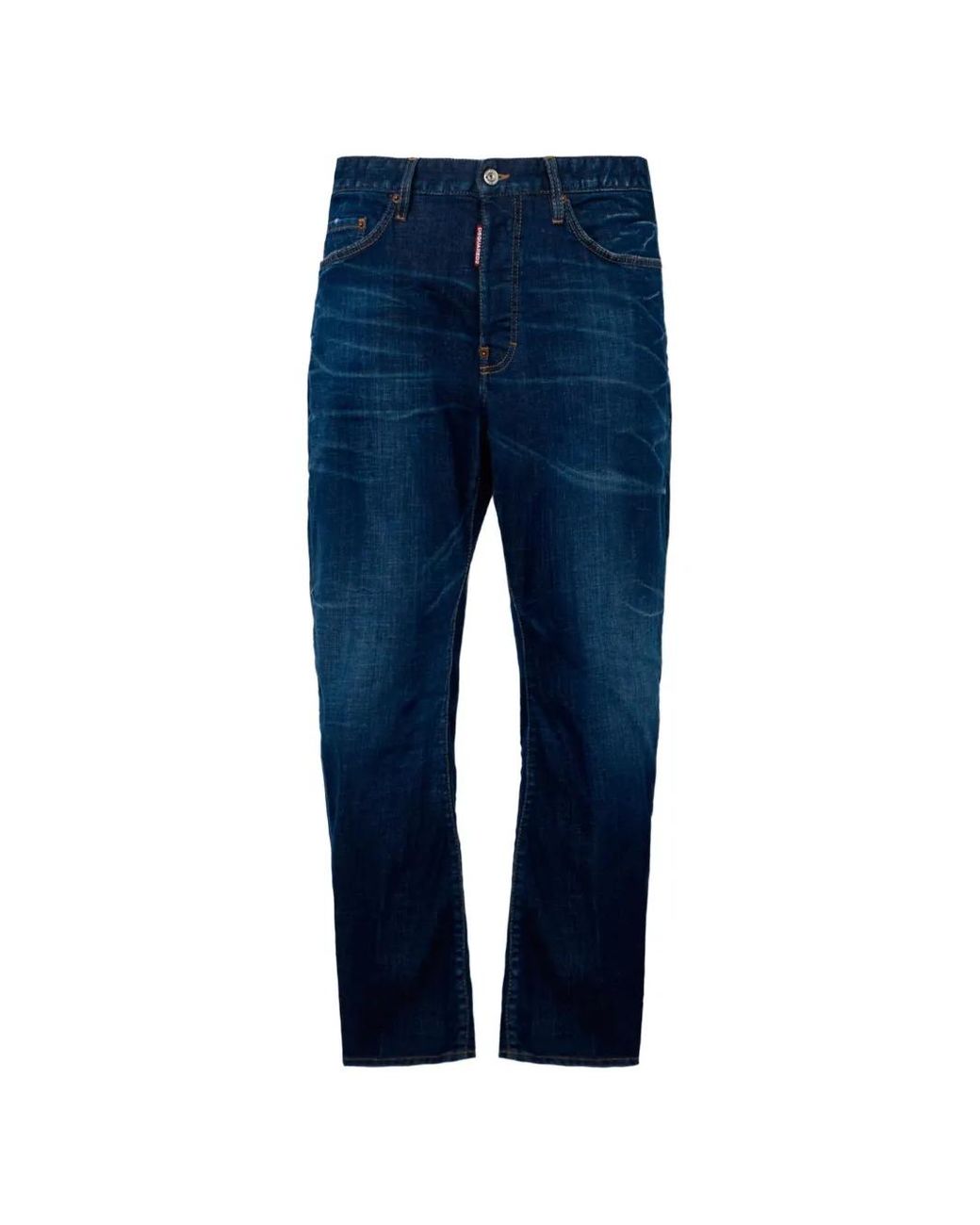 DSquared² Blue Dark Clean Bro Jeans for men