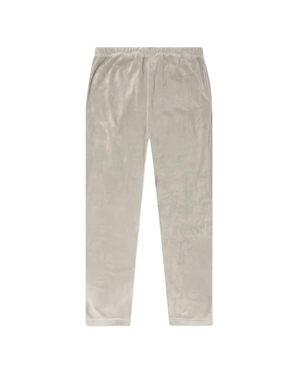 Fear Of God Gray Logo-Patch Elasticated Trousers