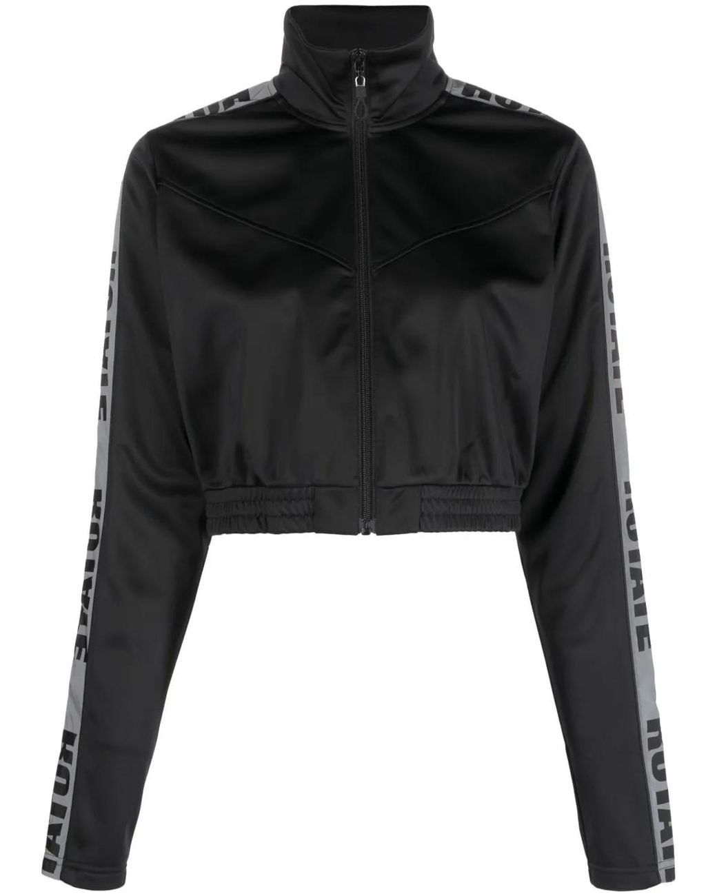 ROTATE BIRGER CHRISTENSEN Black Logo-tape Track Jacket