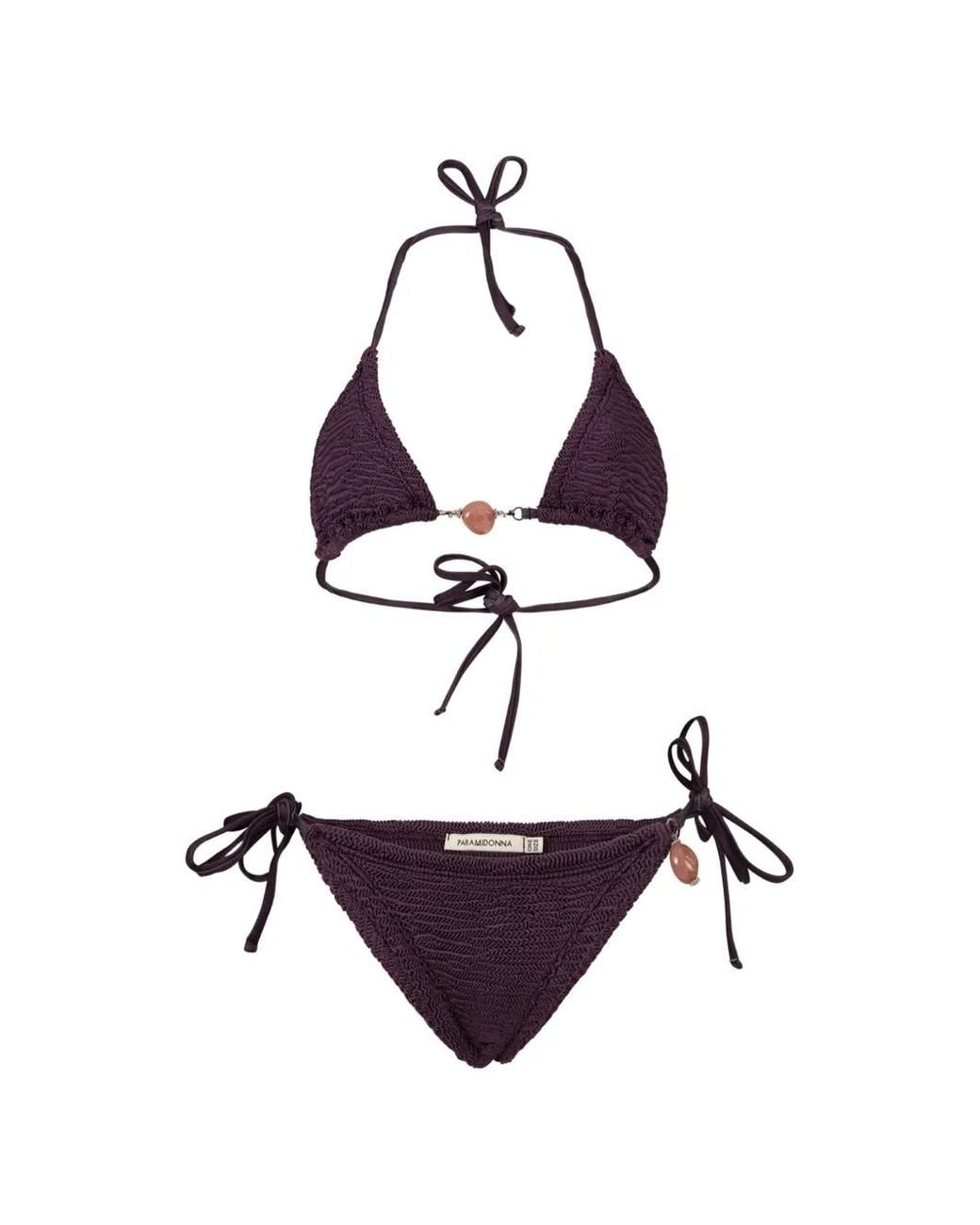 Paramidonna White Ema Crinkle-Effect Bikini