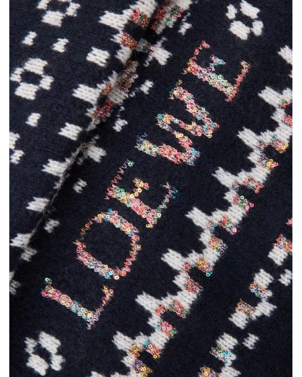 Loewe Blue Patterned Scarf