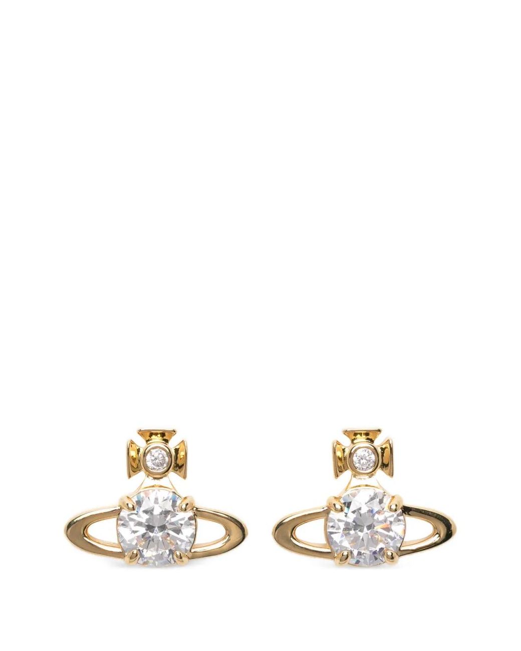 Vivienne Westwood Metallic Reina Crystal-Embellished Earrings