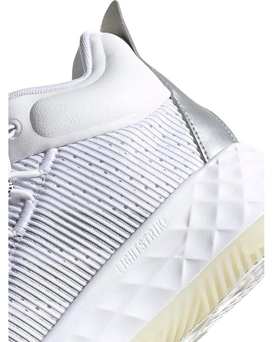 Adidas White Pro Boost Mid Trainers