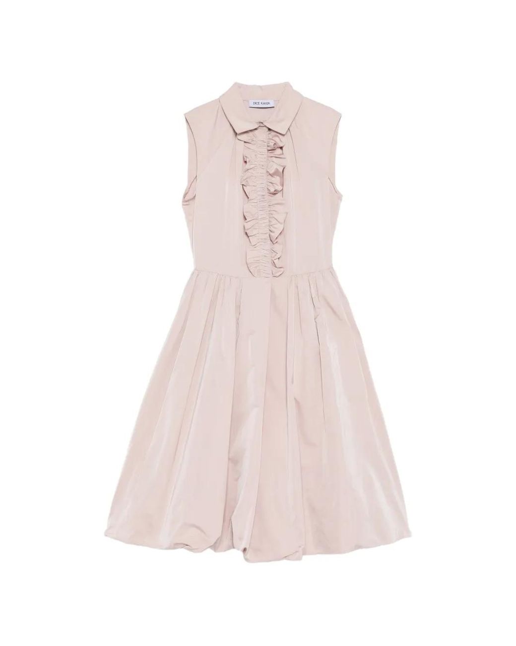 Dice Kayek Pink Robe Courte À Volants