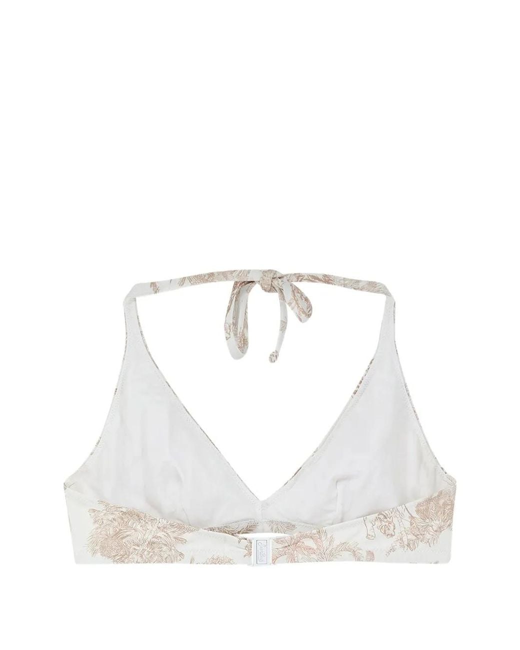 Mc2 Saint Barth Bikinitop Met Palmboomprint in het White
