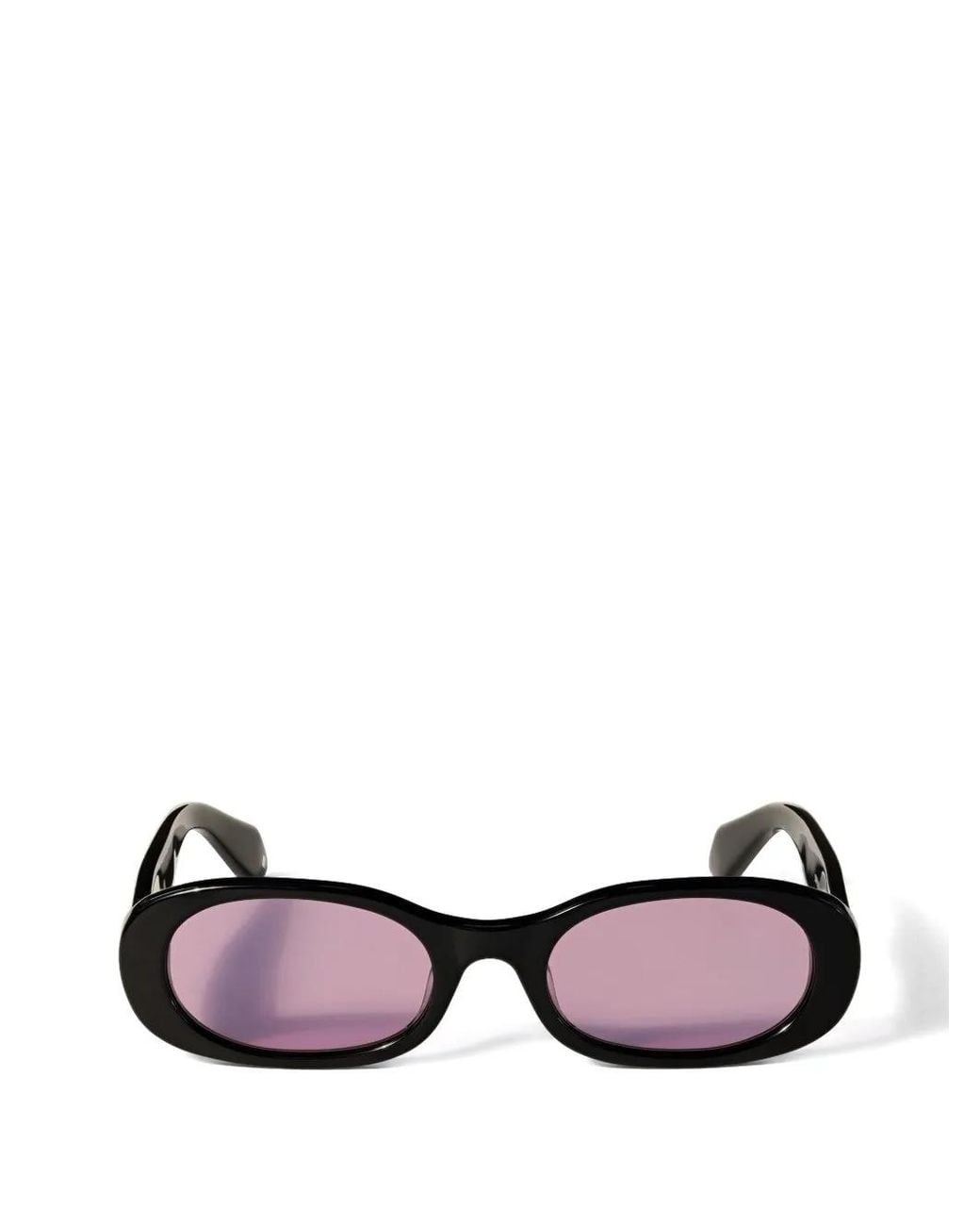 Off-White c/o Virgil Abloh Purple Oval-Frame Sunglasses