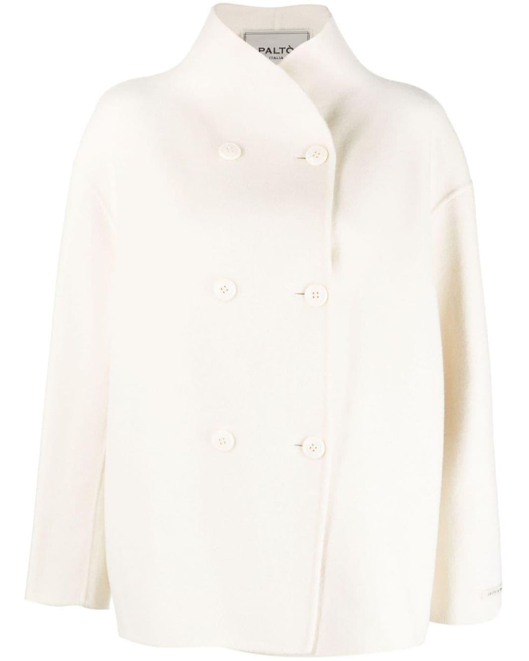 Paltò Ludovica Felted Jacket in White | Lyst UK