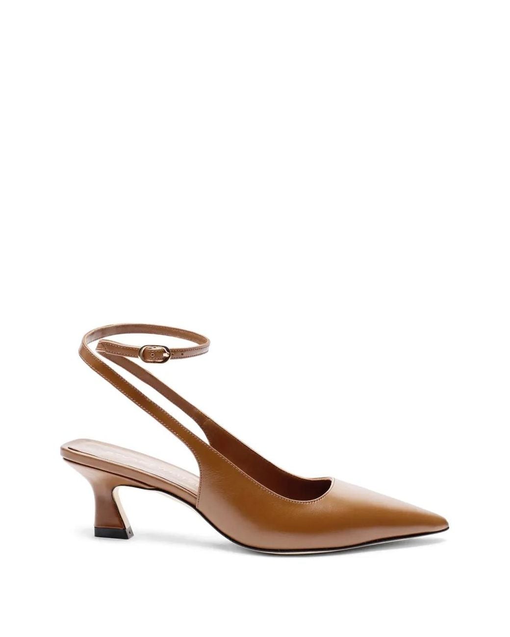 Zapatos Vinnie 50 Con Puntera Cuadrada Y Correa Stuart Weitzman de color White