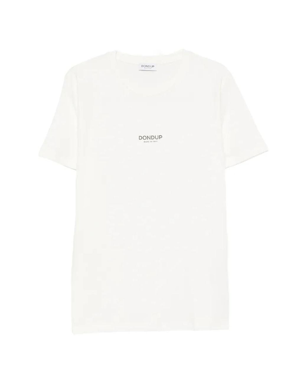 Dondup White Logo-Print T-Shirt for men