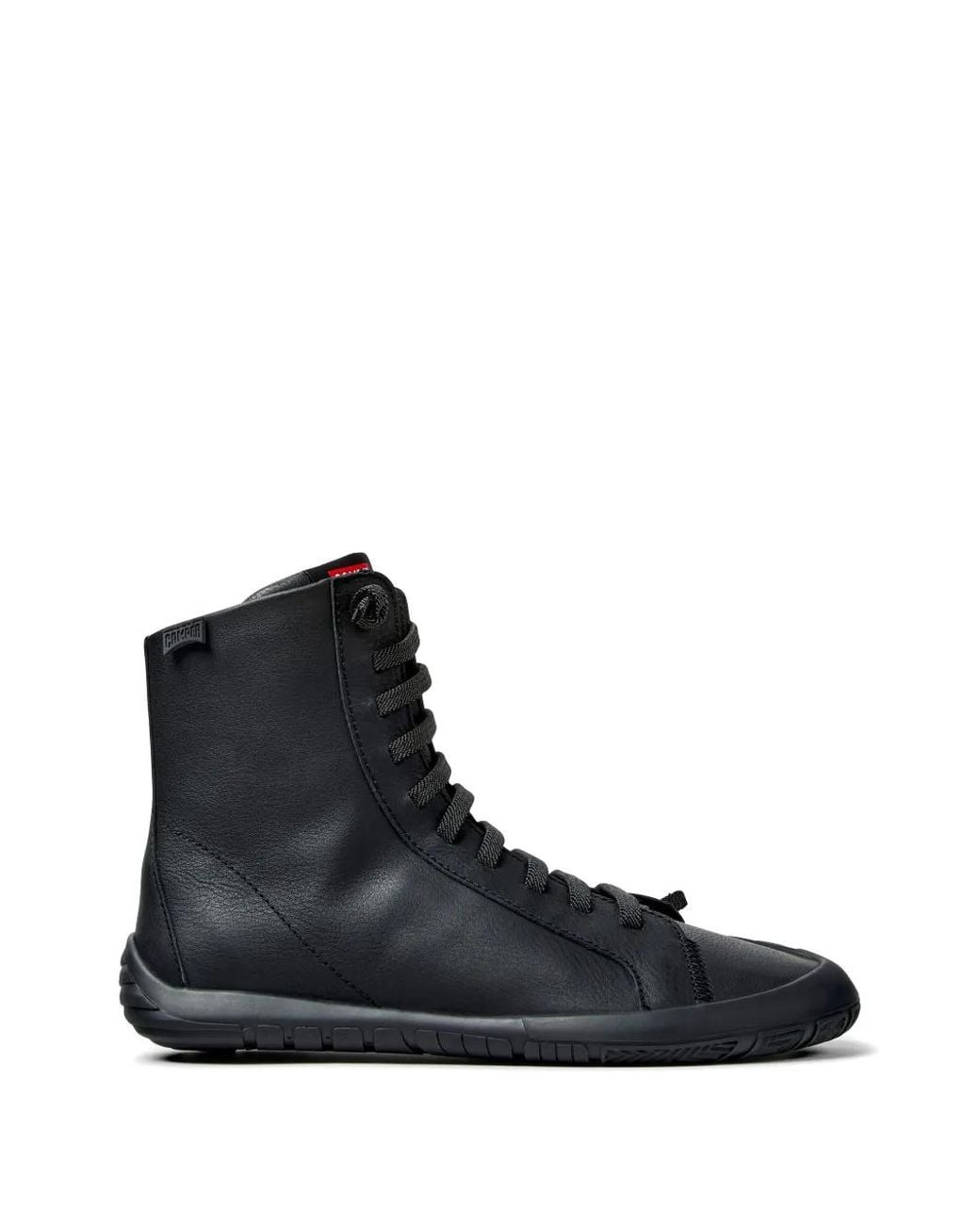 Camper Black Peu Path+ Leather Ankle Boots