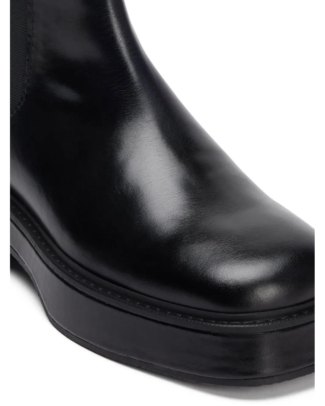 Ami Paris Leather Chelsea Boots in Black | Lyst UK