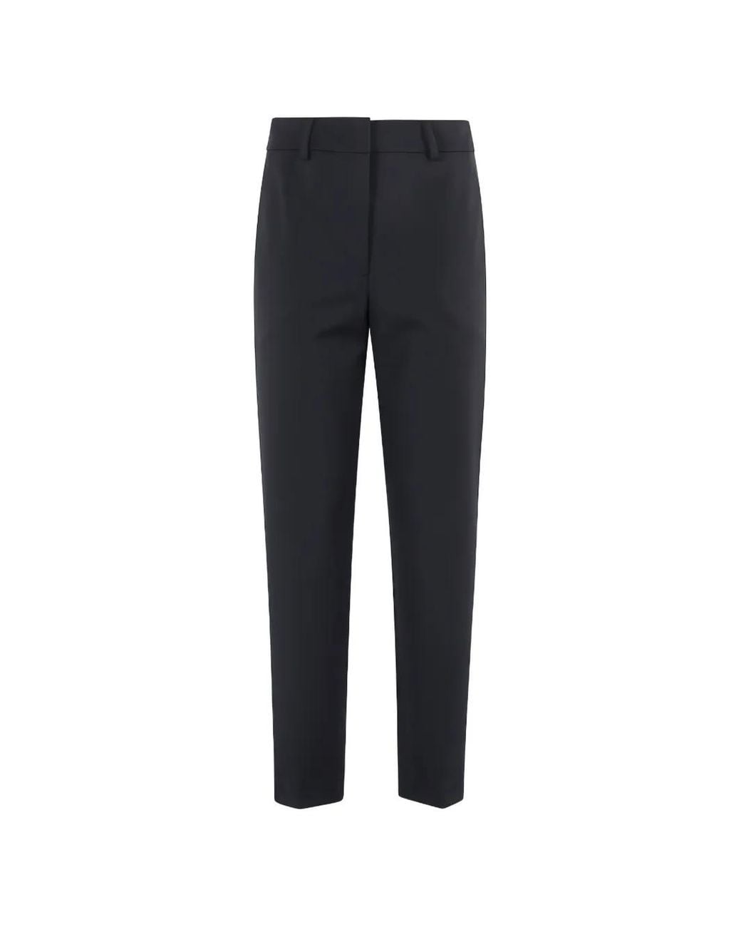 Seventy Blue Belt-Loops Tapered Trousers