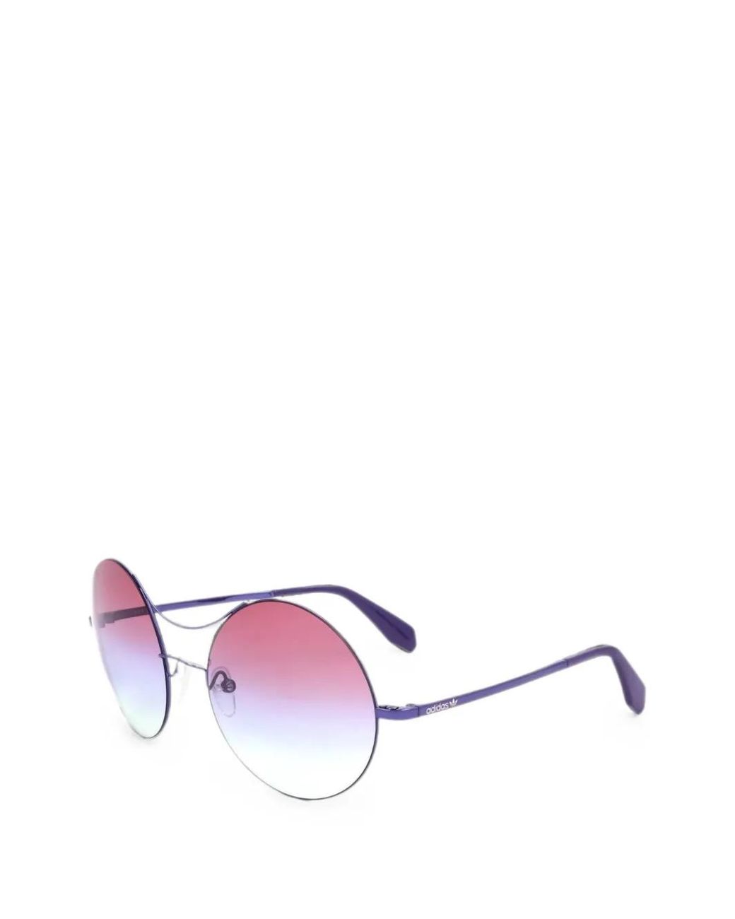 Adidas Purple Round-Frame Sunglasses