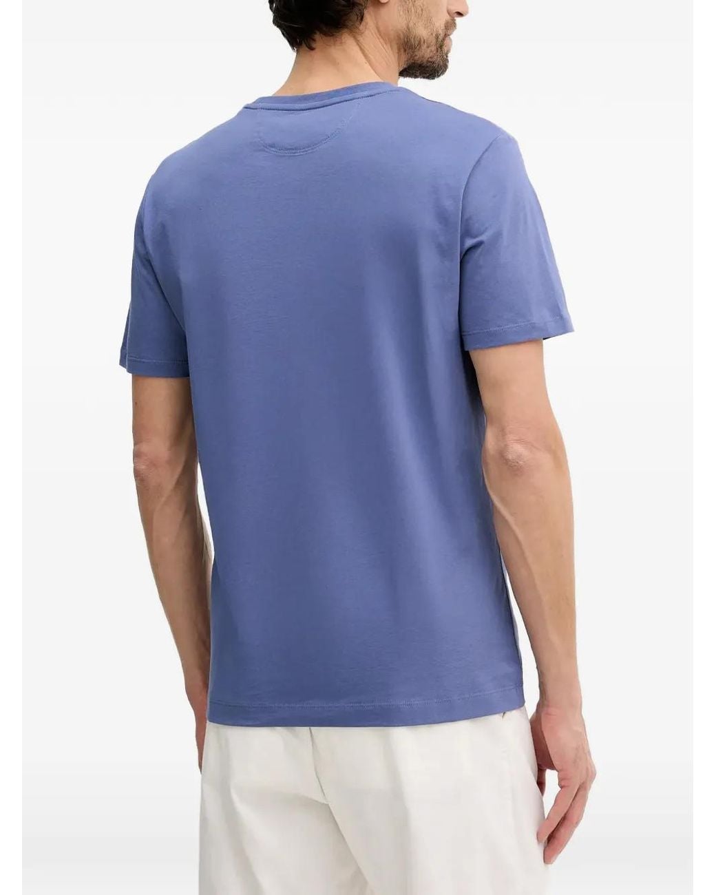 Hackett Blue Crew-Neck T-Shirt for men