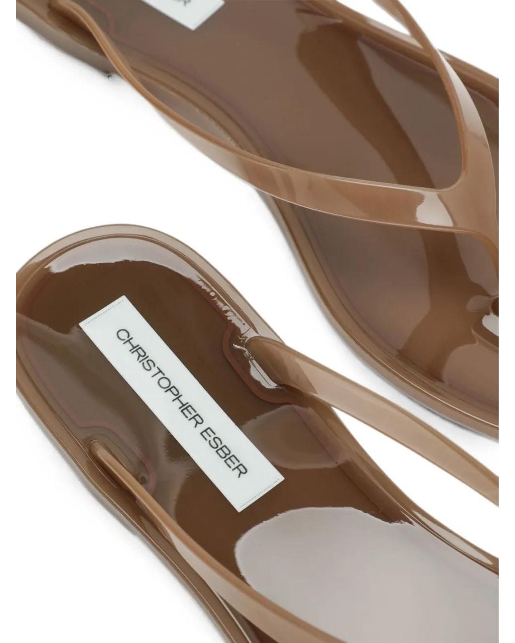 Christopher Esber White Jo Flip-Flops