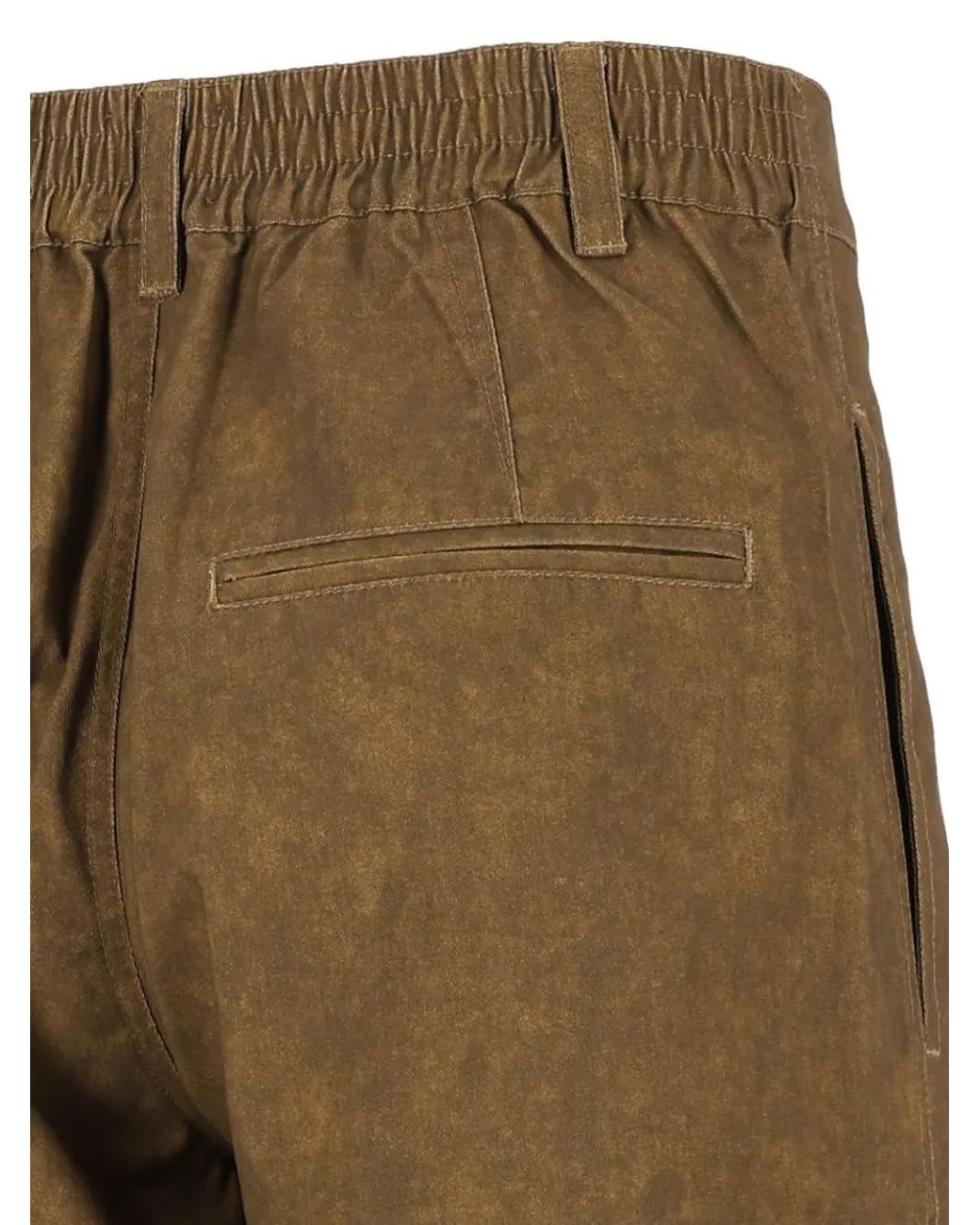 Isabel Marant Natural Yostin Pleated Straight-Leg Trousers for men