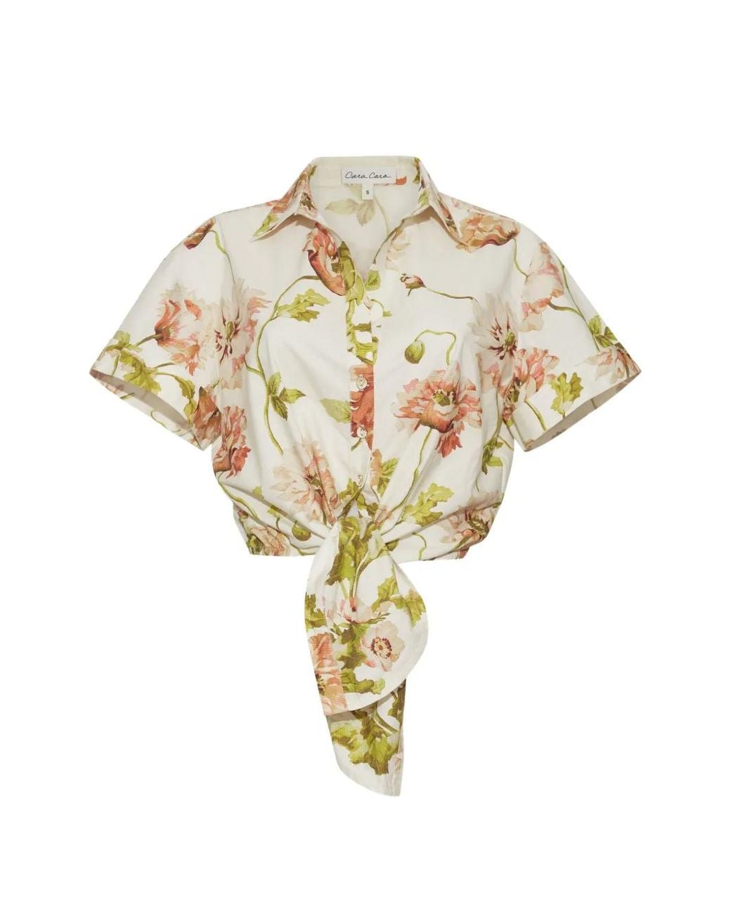 Cara Cara Metallic Asbury Floral-Pattern Shirt