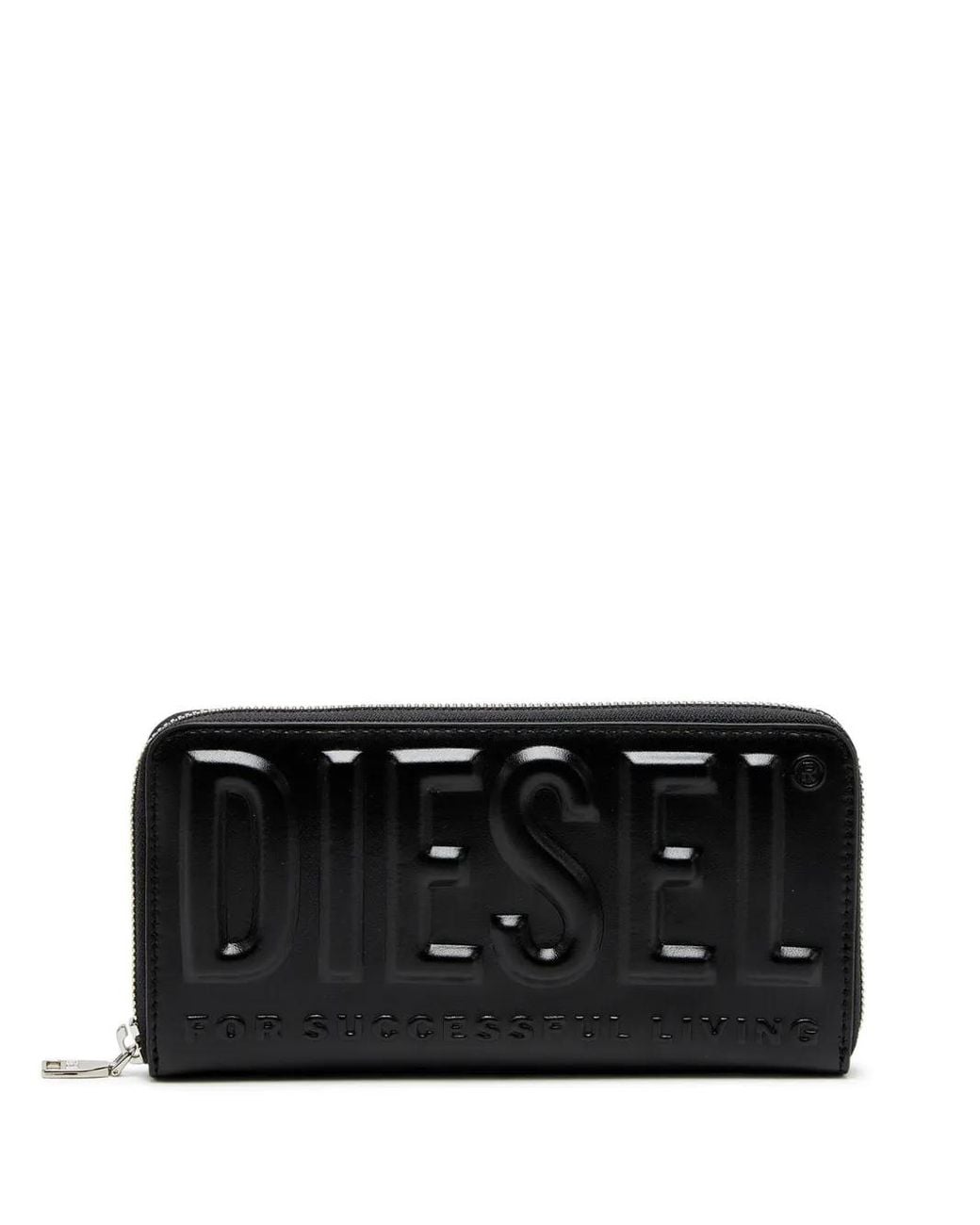 DIESEL Black Wallet With Embossed Logo for men