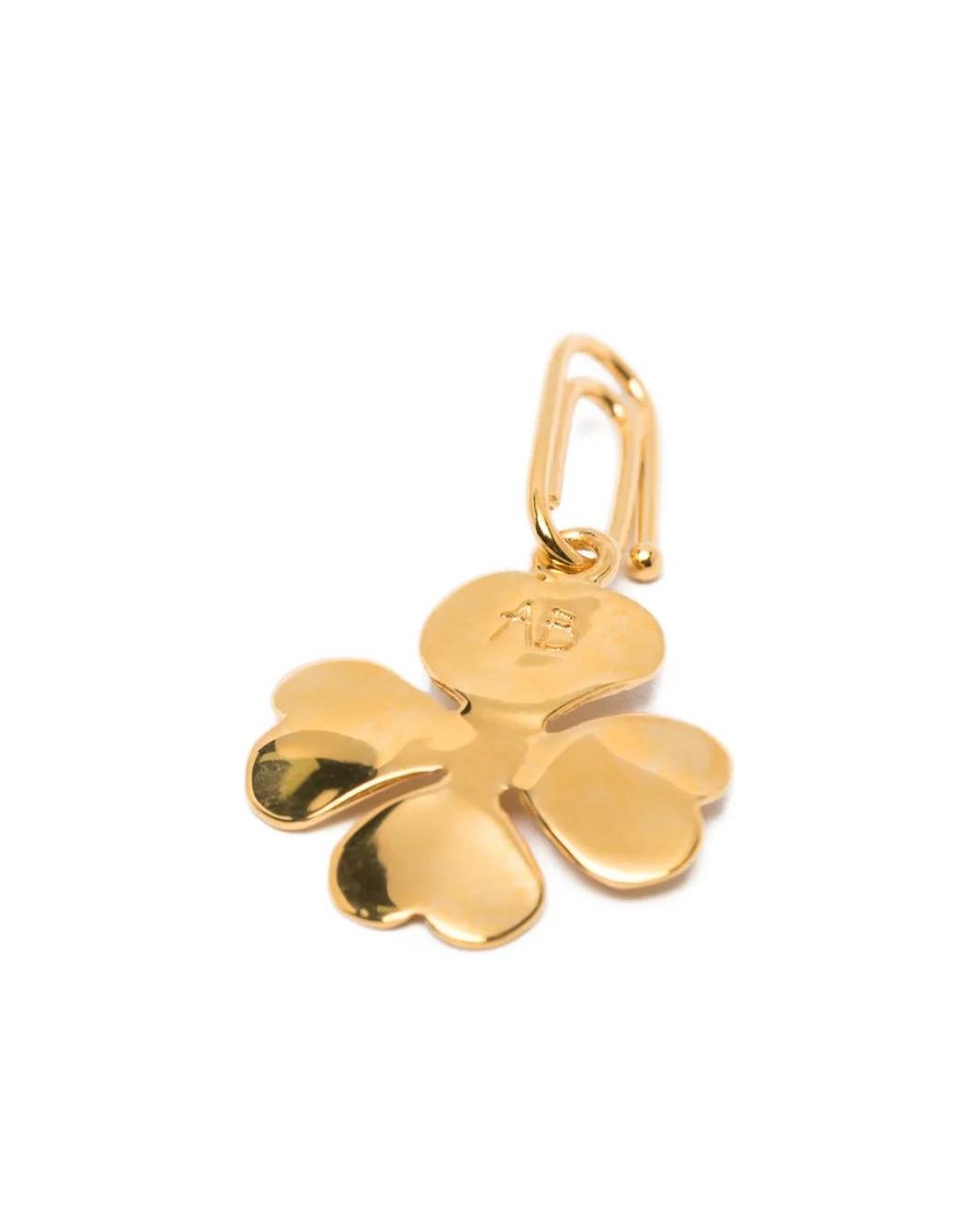 Aurelie Bidermann Metallic Clover Charm