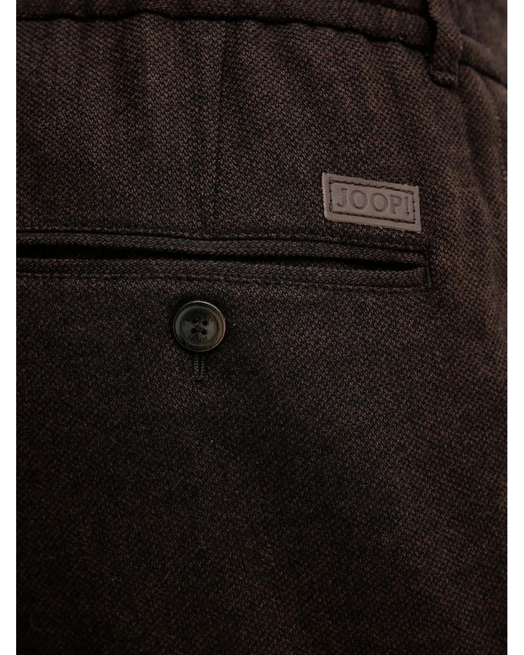 Joop! Lester Geplooide Broek in het Black voor heren