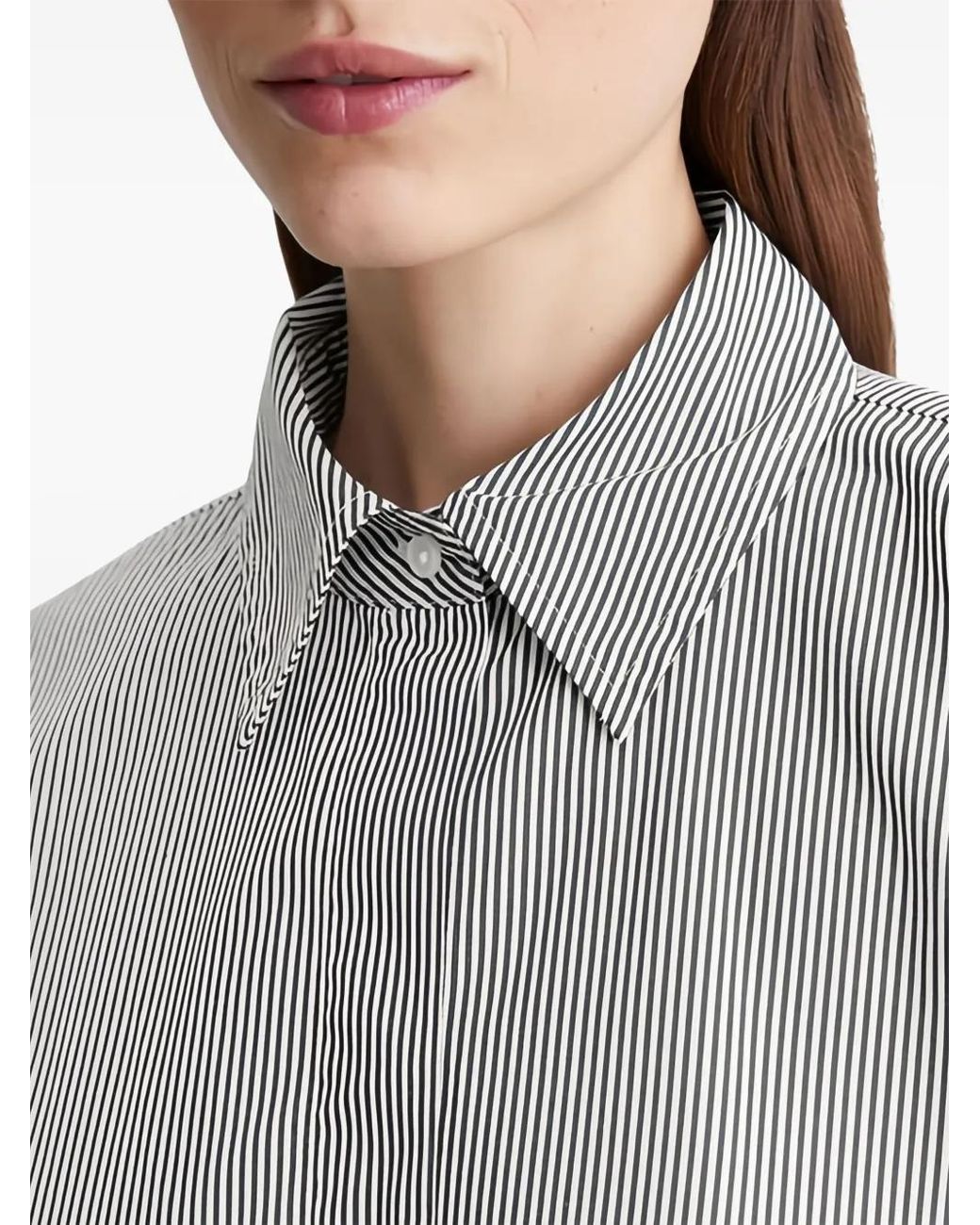 Marc O' Polo Gray Striped Button-Up Shirt