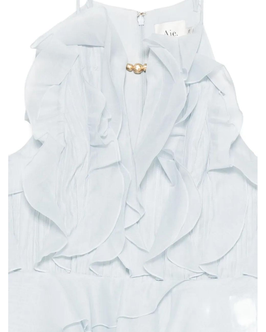 Aje. Cleo Ruffled Tiered Mini Dress in Blue | Lyst