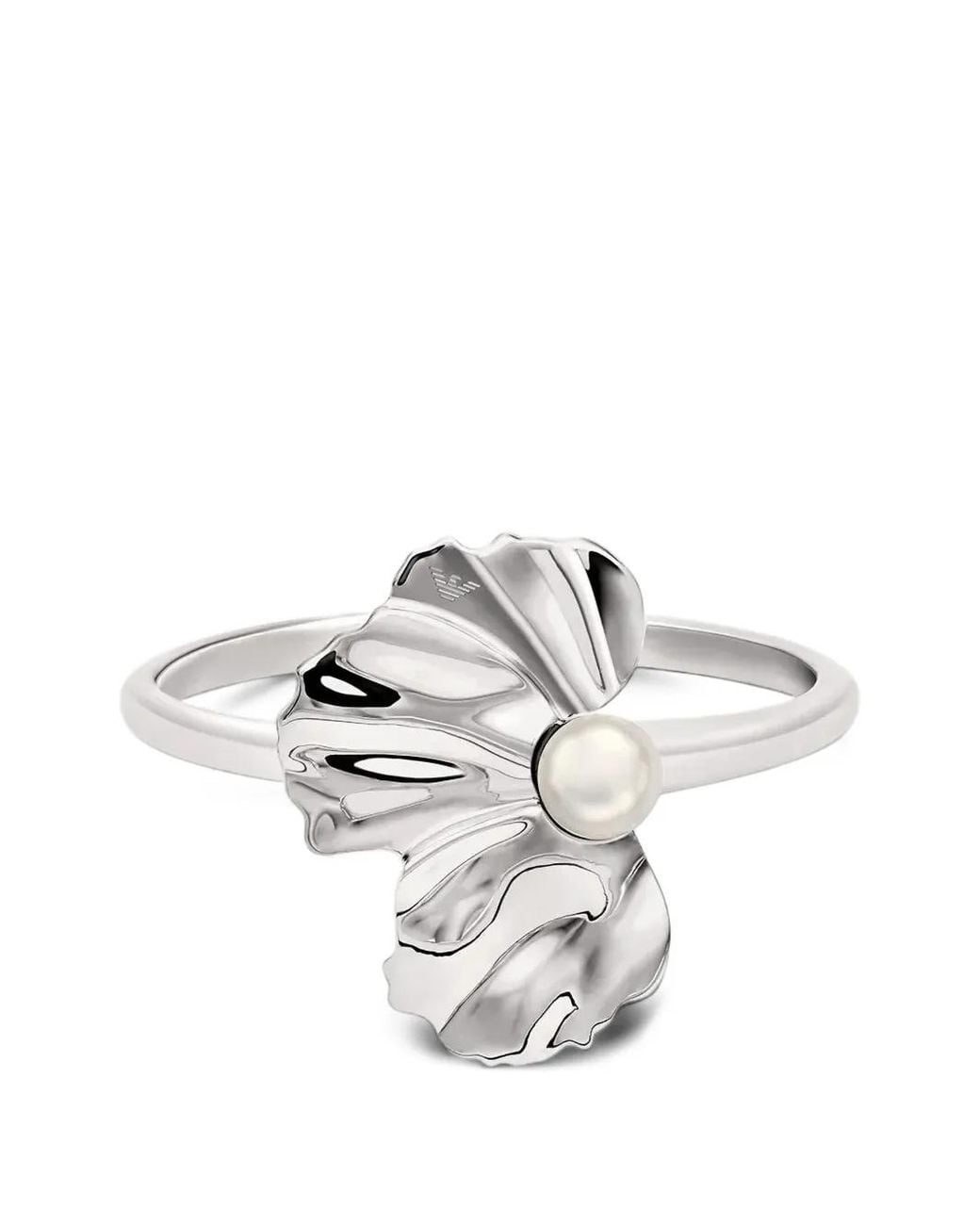 Emporio Armani White Pearl Bangle Bracelet