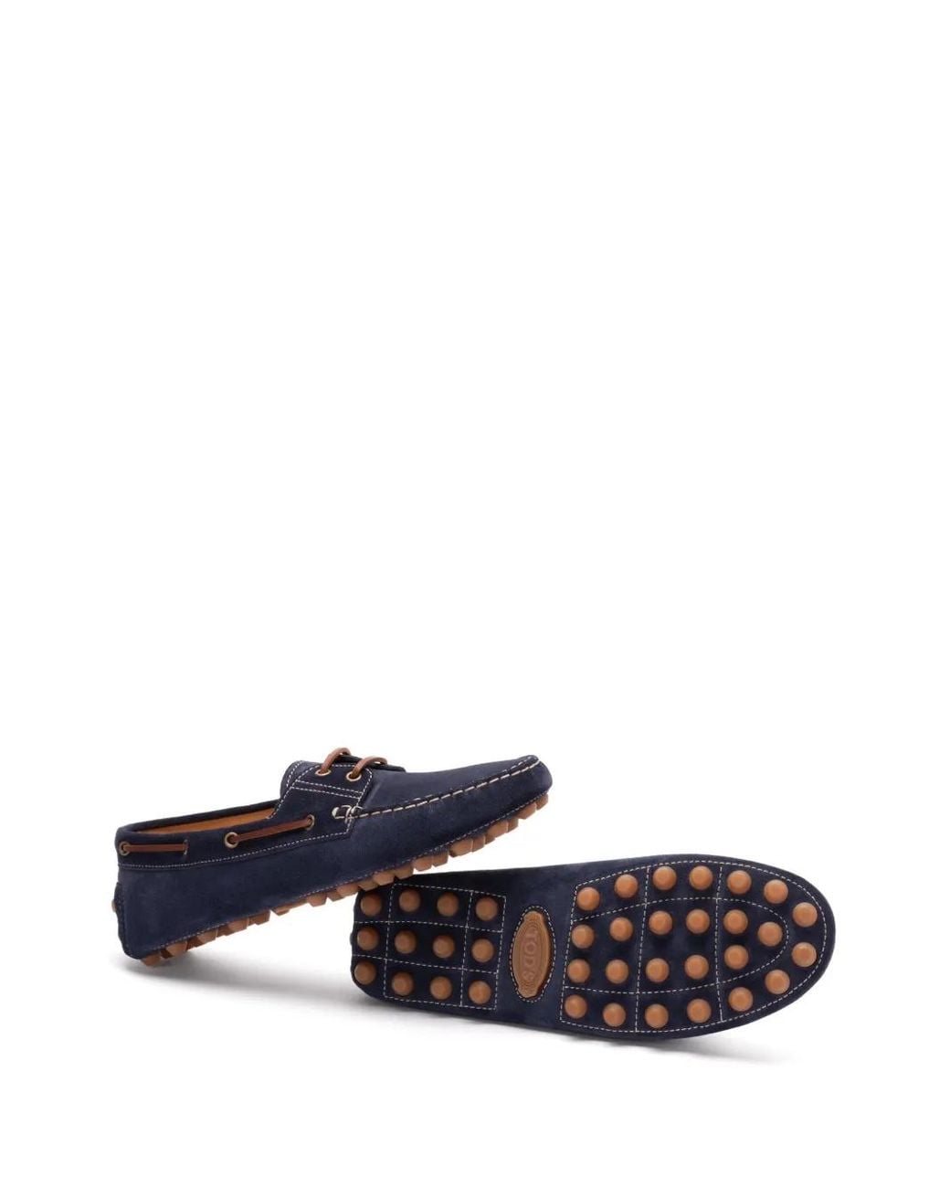 Tod's Blue Boat Gommino Bubble Loafers for men