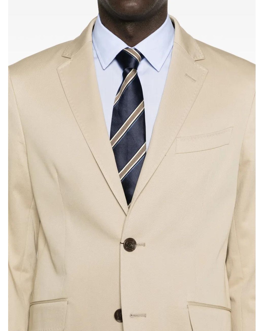 Etro Blazer Met Bewerkte Revers in het Natural voor heren