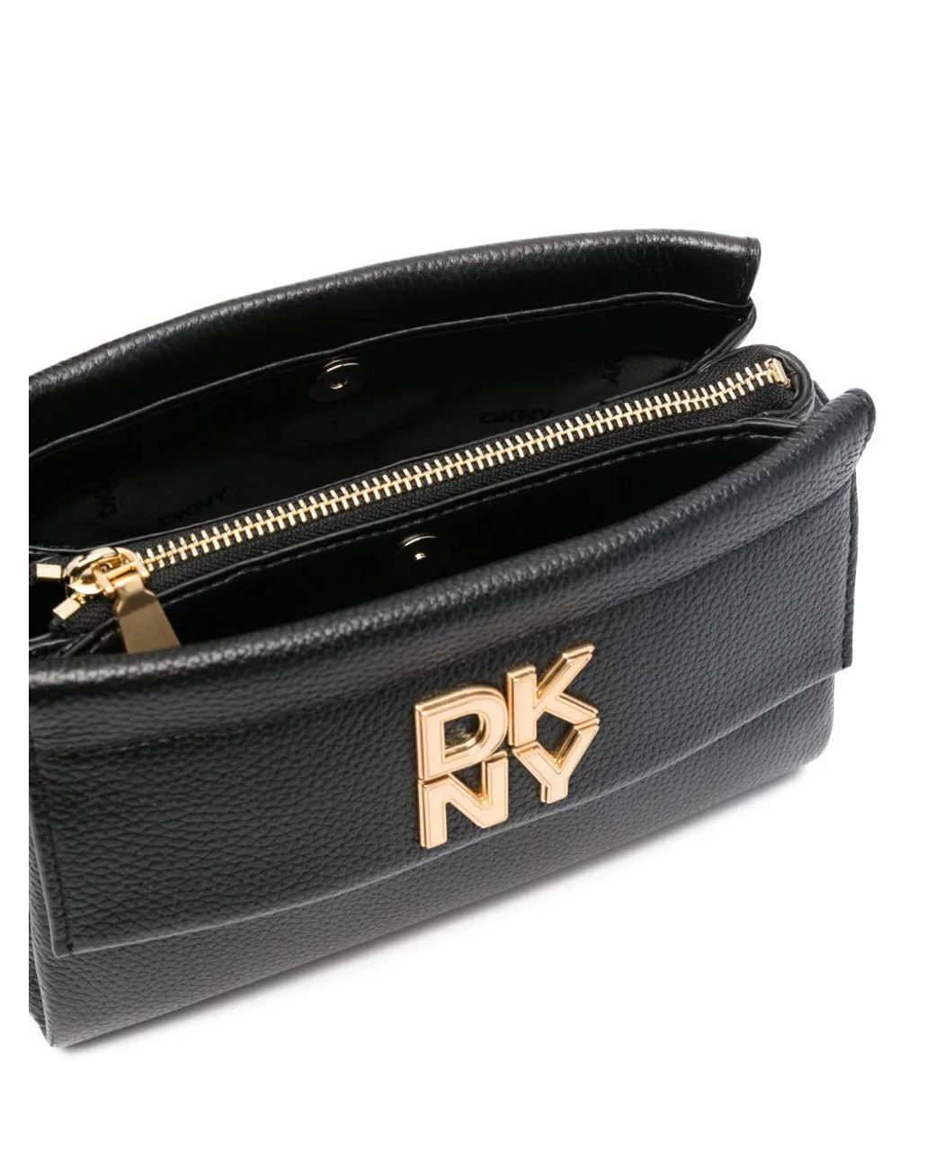 Borsa A Tracolla Con Logo di DKNY in Black