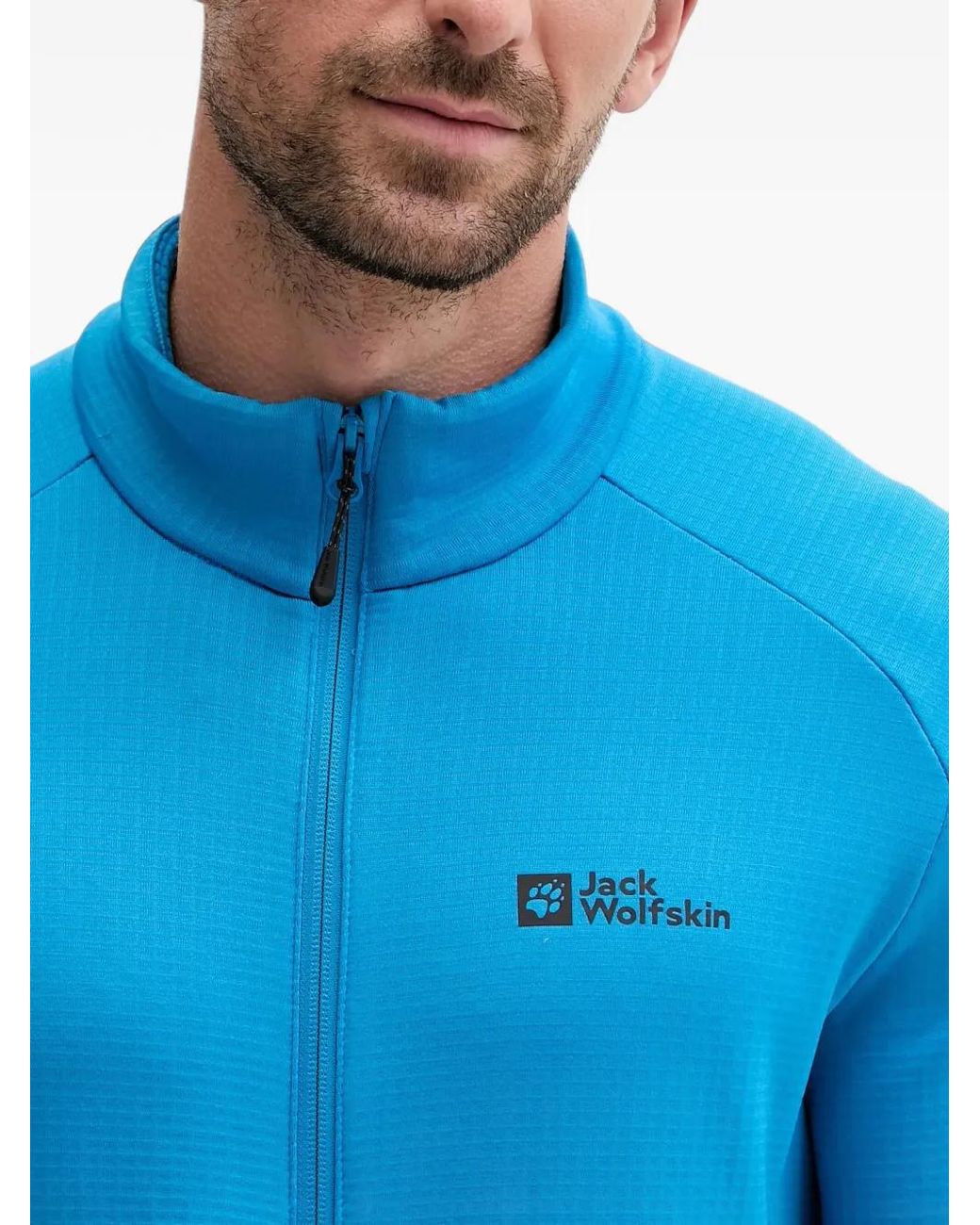 Jack Wolfskin Blue Kolbenberg Zip-Up Track Jacket for men