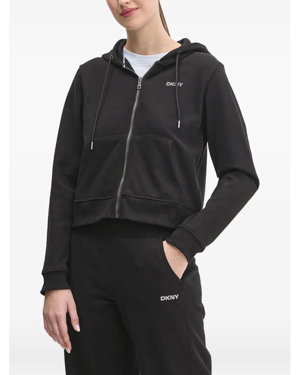 DKNY Black Zip Hoodie