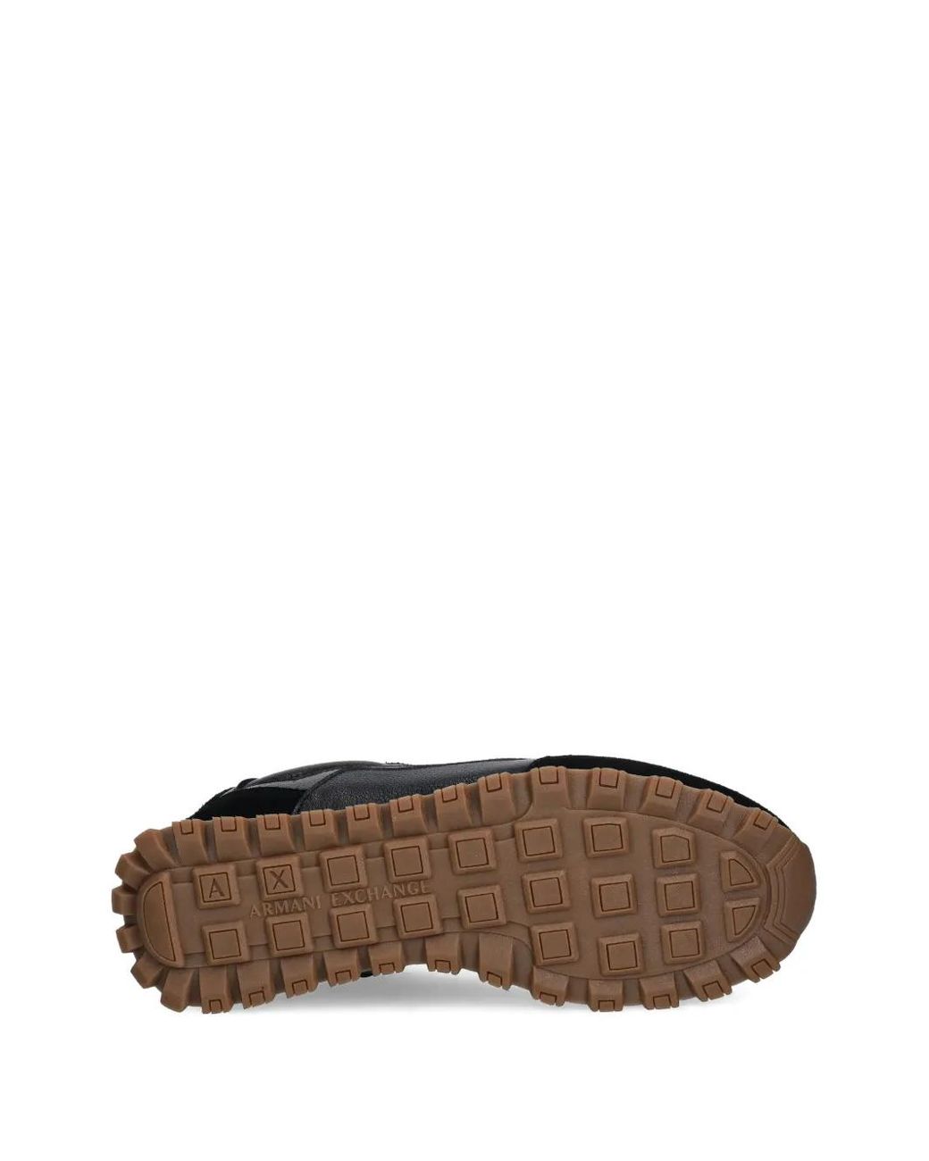 ARMANI EXCHANGE Black Panelled Sneakers for men