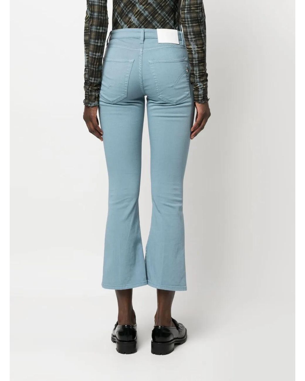 Dondup Blue Bootcut-Jeans Mit Logo