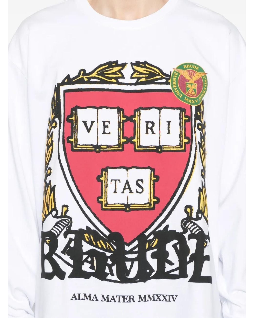 Rhude White Veritas T-Shirt for men