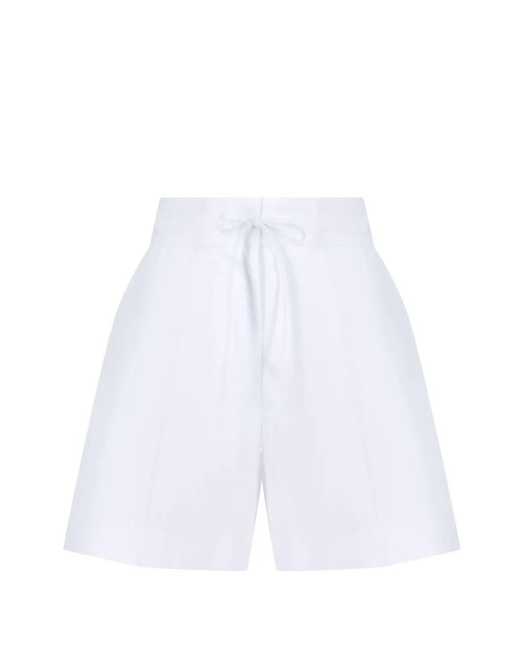 P.A.R.O.S.H. White Cannes Drawstring-Fastening Tailored Shorts