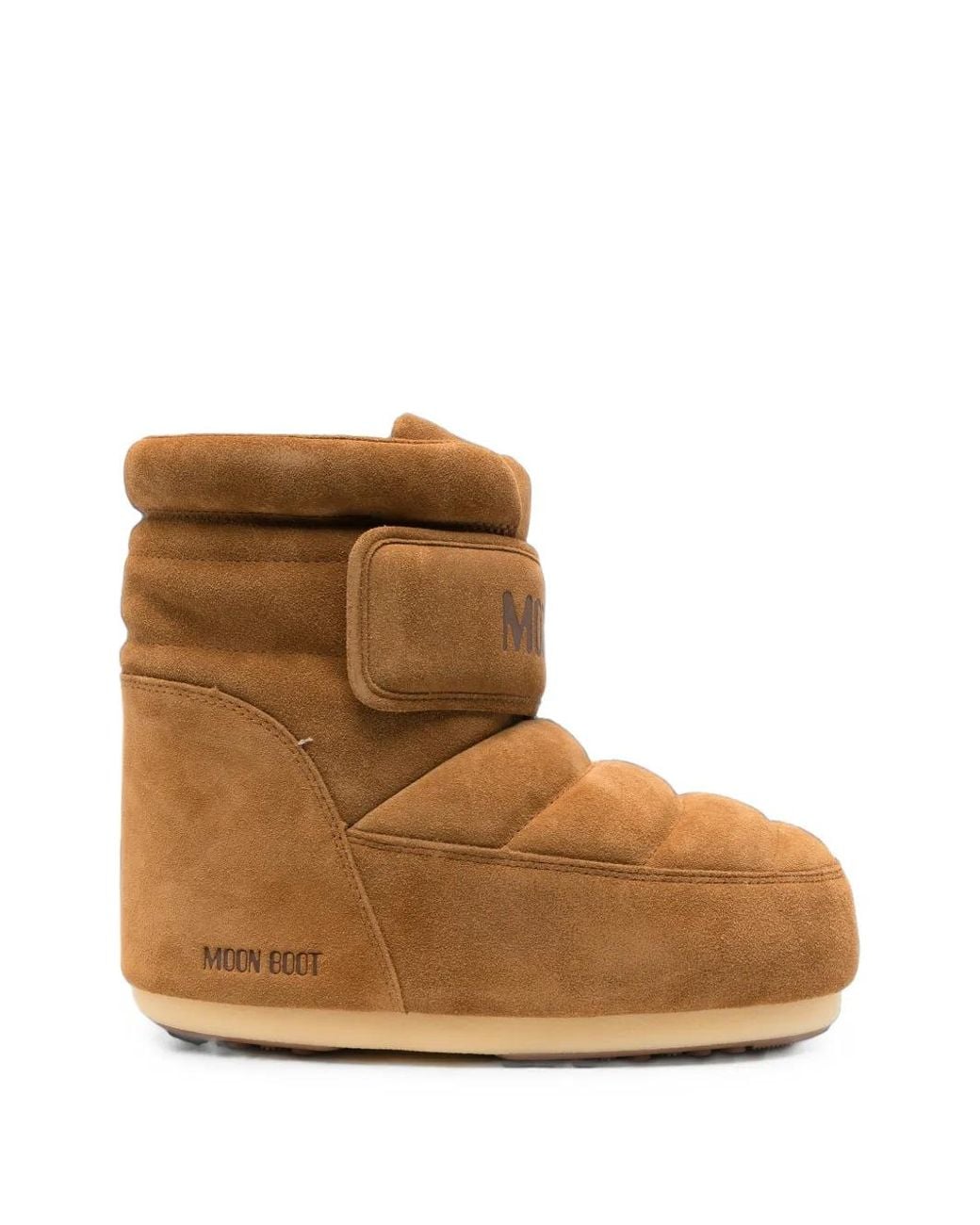 Moon Boot Brown Mb Icon Quilted Touch-Strap Boots